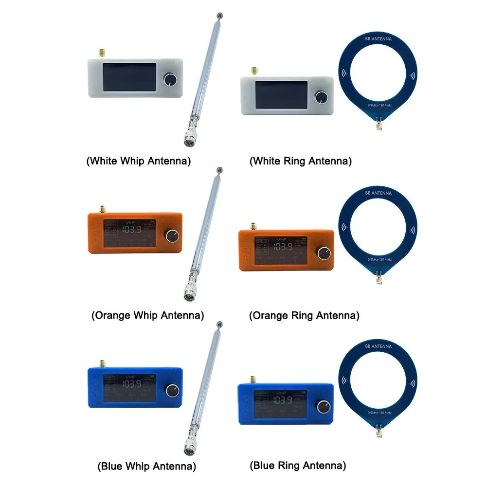 SI4732 0.5-108 ميجا هرتز جيب راديو صغير LSB USB AM FM FM/AM راديو 1.9 بوصة IPS شاشة جميع الموجات راديو استقبال HF SW MW VHF راديو