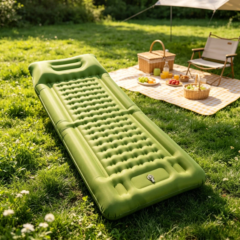 

Outdoor inflatable foot pad, portable, outdoor camping inflatable mattress, lunch break sleeping pad, air mattress