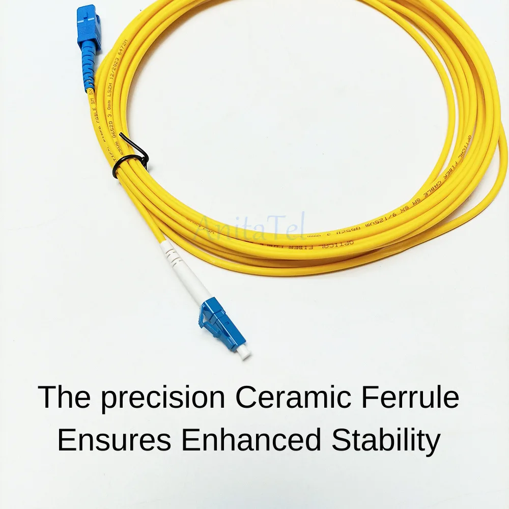10Pcs/Lot SC/UPC-LC/UPC Patch Cord 1/2/3/5/10M Fiber Optic Jumper Cable 2.0/3.0Mm PVC Cabel Simplex Mode