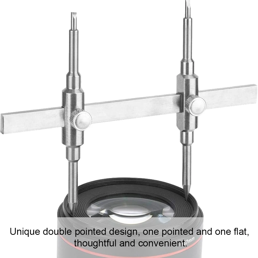 Camera Lens Repairing Opening Tool Dual Tip Stainless Steel Lens Repair Set for Microscope/Surveying Prism/Spotting Scope Lens