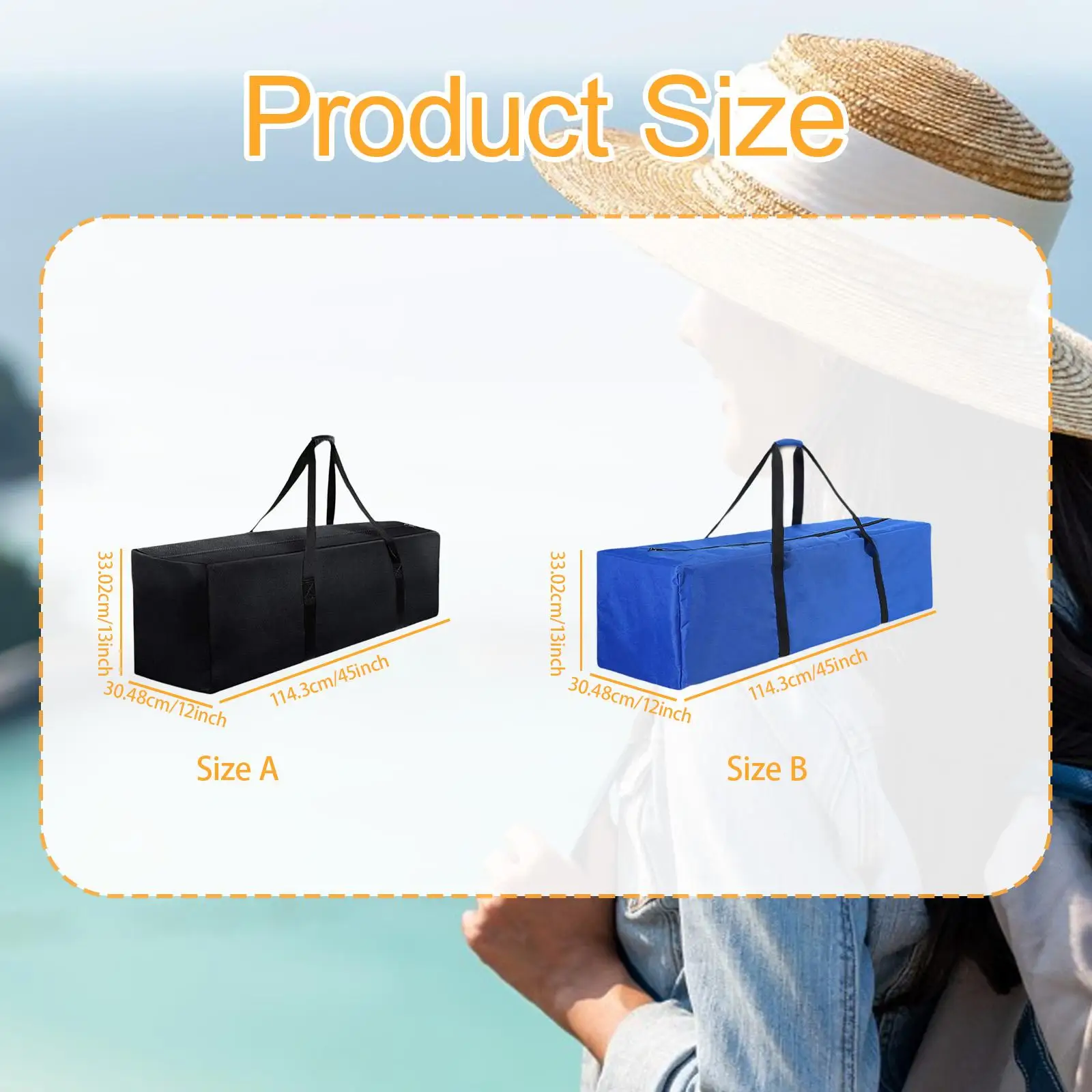 

Oxford Cloth Waterproof Duffle Bag Large Capacity Foldable Sports Organizer for Travel Fitness Yoga
