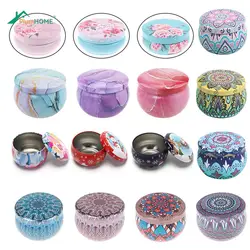 Retro Floral Tin Can Lovely Mini Gifts Jewelry Tin Box Cookie Candy Tea Storage Box Candy Gift Case DIY Tools 1PC Random Send