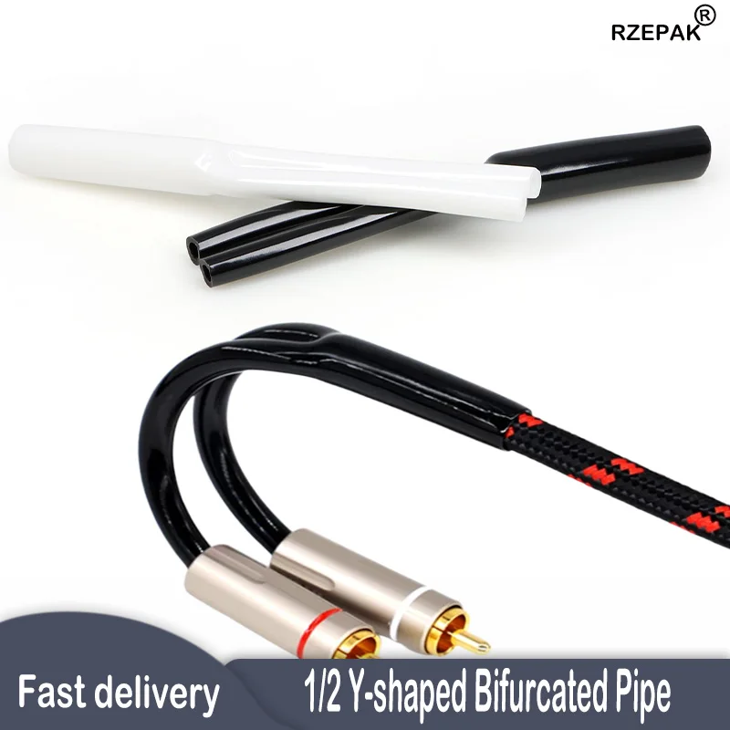 2/5/10/30/50Pcs PVC Y Splitter Cable Pants Boot Y-shaped Wire Sleeve Boot Audio Speaker Cable Protector Tube 7/9/10/12/15.5mm
