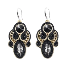 Exquisite Soutache Handmade pendant earring Multicolor Fashion jewelry Weaving Earrings for women Ethnic Boho Accessories Gift