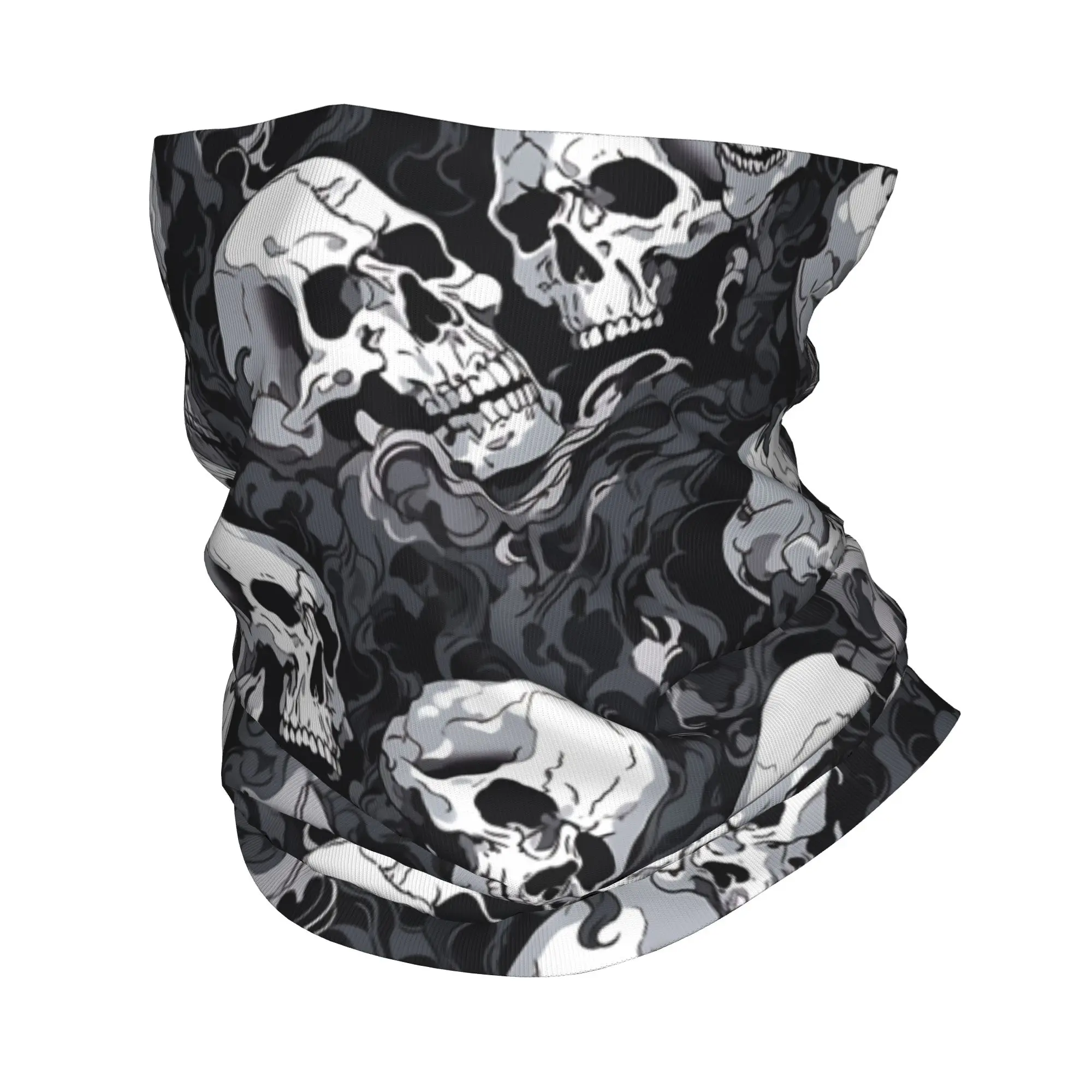 Skull Bandana Neck Gaiter UV Protection Face Scarf Cover Women Men  Headband Tube Balaclava