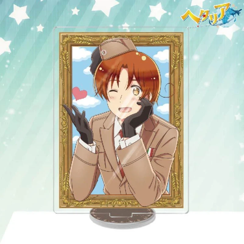 Hetalia: Axis Powers Anime Figures Alfred F. Jones Acrylic Stands Arthur Kirkland  Francis Bonnefoy Desk Ornament Model Keyring