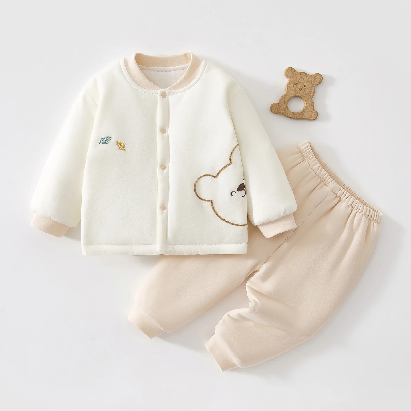 ملابس أطفال، ملابس قطنية للخريف والشتاء، أطقم أطفال متعددة الاستخدامات، ملابس حميمية حرارية للأطفال، ملابس قطنية شتوية مقسمة، بيجامات