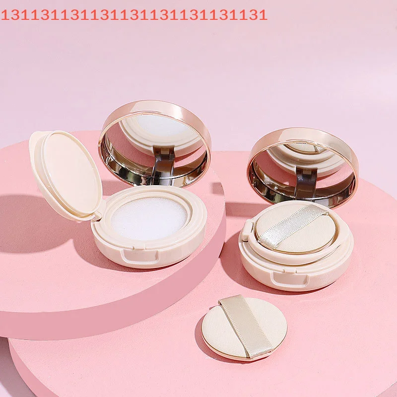 6 g tragbare Luftpolster-Puff-Box, Kosmetik-Make-up-Behälter mit Puderschwamm und Spiegel für BB-Creme-Foundation
