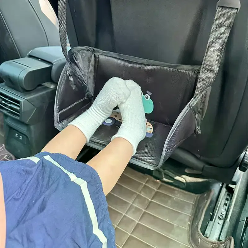 Portable Car Travel Foot Mats Car Travel Rest Foot Pad Foot Hammock Adjustable Length Adults And Children Long Flight Essentials
