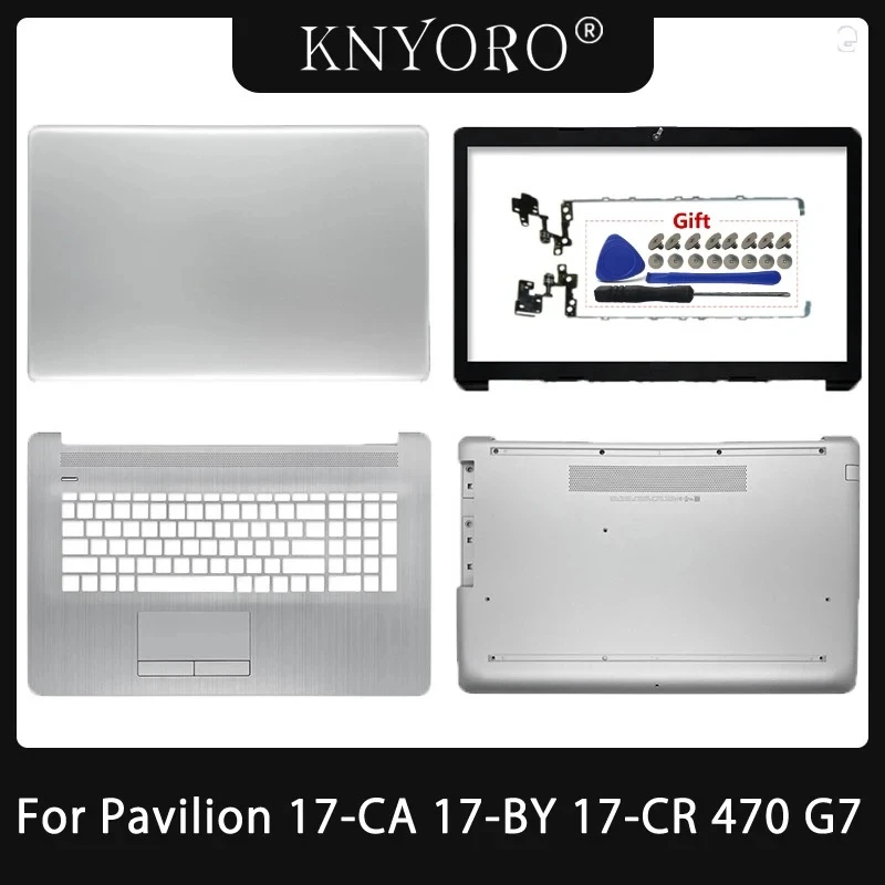 NEW For 17-BY 17-CA 17T-CR 17Q-CS 470 G7 Laptop LCD Back Cover Bezel Palmrest Upper Bottom Case Top Body Cover Silver L22508-001