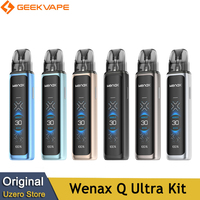 Original Geekvape Wenax Q Ultra Kit 30W Vape with 1300mAh Battery 3ML Q Pod Cartridge 0.4/0.8ohm Electronic Cigarette Vaporizer