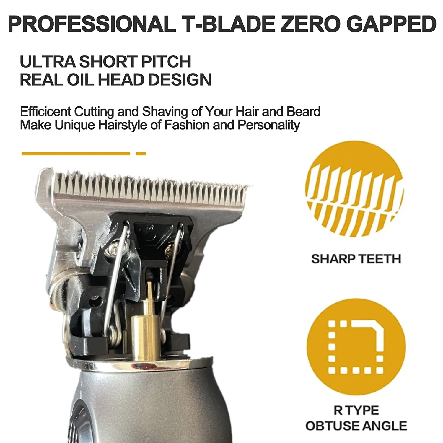 KEMEI Elektrische T9 Haarschneidemaschine Herren Haarschneidemaschine Professioneller gravierbarer Trimmer Wiederaufladbarer Ölkopfschneider KM-1757 – Detail 2