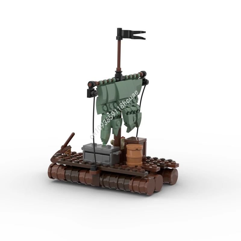 

143 шт. MOC Port Sauvage Плот Пираты Модель Строительные блоки Архитектура креативная сборка DIY идея игрушки Рождественские подарки