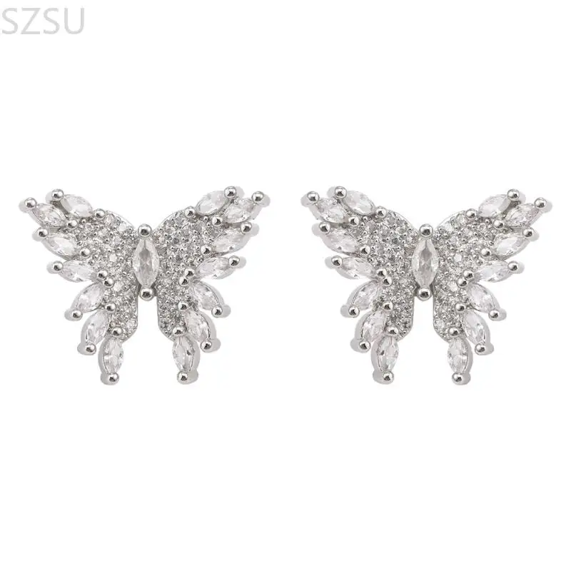 SZSU Universal Earphone Clip For Freeclip Fully crystal Butterfly Pattern Quick Installation Secure Hold On Design