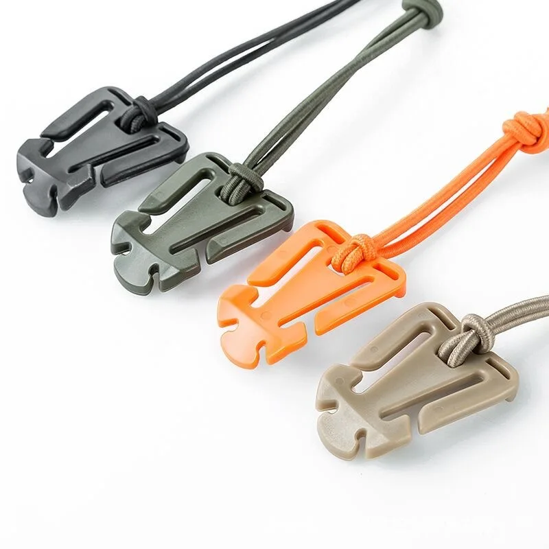 Clips de fixation Molle, 10 pièces, dominateurs Web Molle, sangle élastique, équipement tactique pour Tube d'hydratation en plein air, gestion du sac à dos