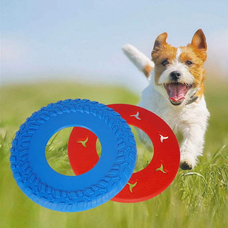 

Durable Lightweight Dog Chewing Toy Bite-Resistant Floating Outdoor Throwing Training Dog Toys Interactive Puppy Accessories