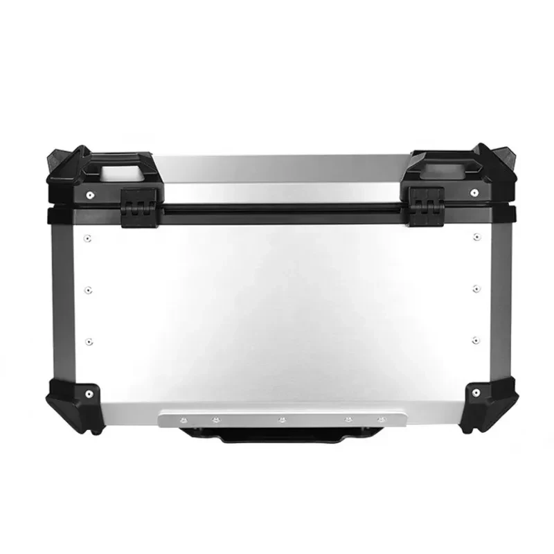 

Factory Hot Selling Private 65L Silver Tail Boxes Motorcycle Eva Aluminum Top Box