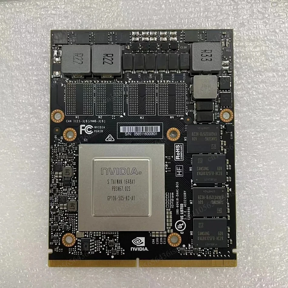 GTX1060M GP106 4G MXM Notebook Graphics Card All-in-one Laptop Video Card