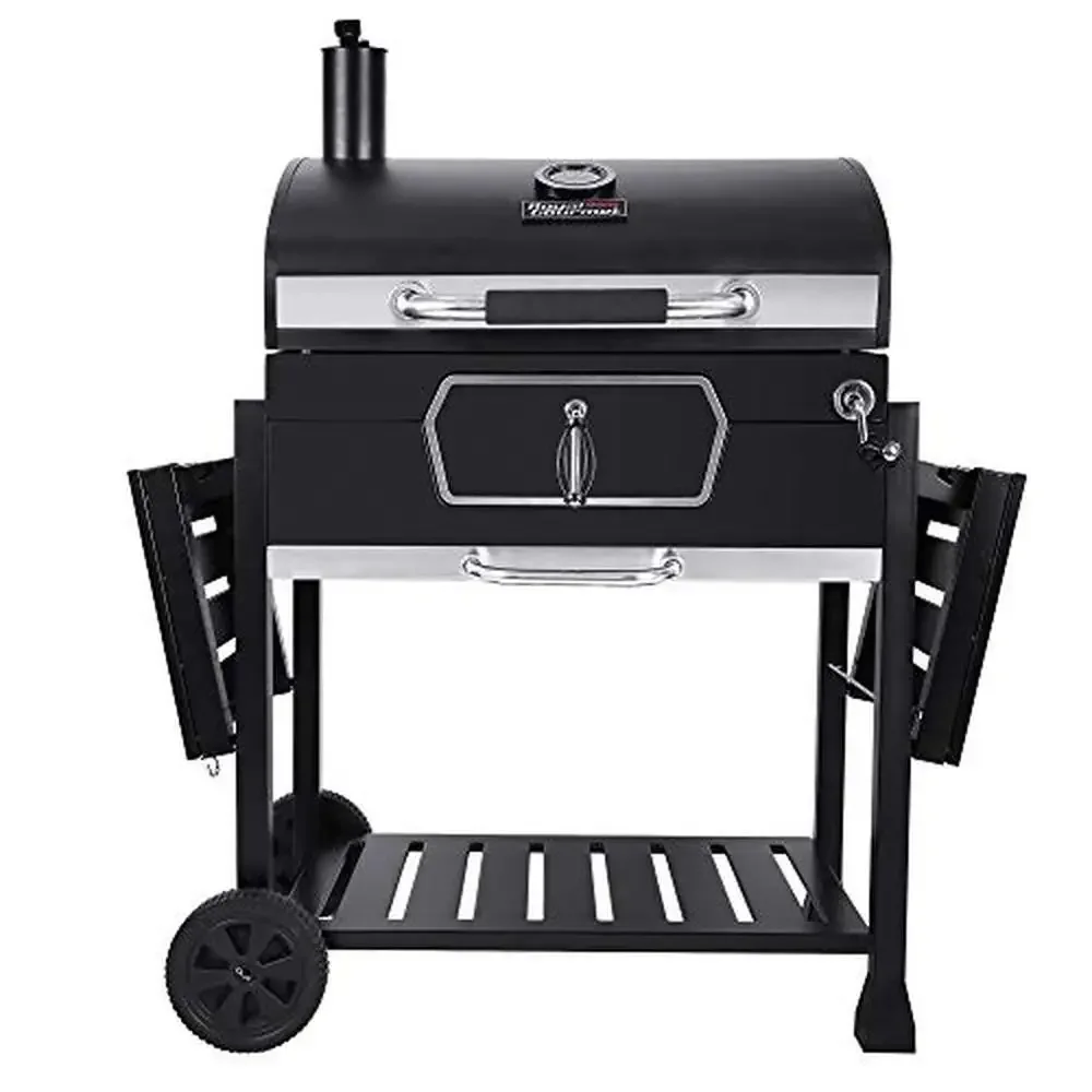 Outdoor Charcoal Grill BBQ Smoker Large Picnic Camping Patio Cooking 30-Inch Black