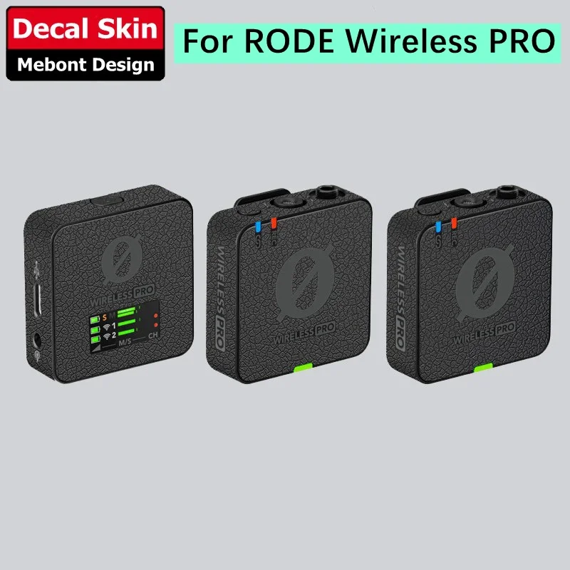 For RODE Wireless PRO Decal Skin Compact Microphone Sticker Vinyl Wrap Anti-Scratch Protective Film Protector Coat WirelessPRO