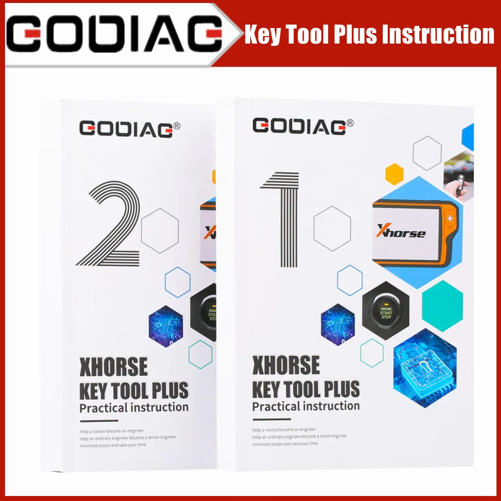 

2023 GODIAG Key Tool Plus Practical Instruction 1&2 Two Books for Locksmith or Vehicle Maintenance Engineer