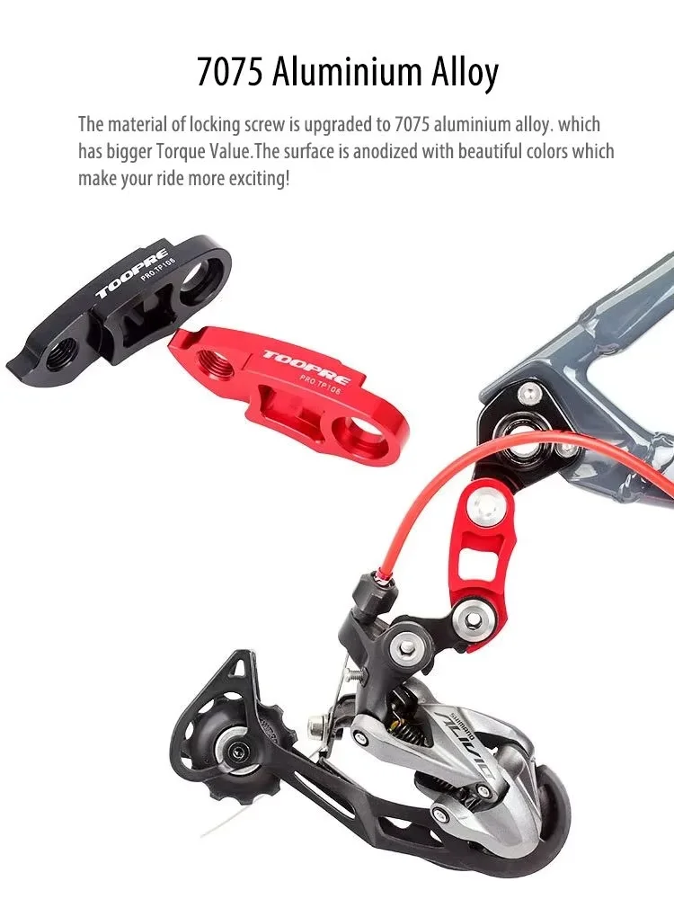 AliExpress TOOPRE Bicycle Rear Derailleur Hanger Extender For 34T-52T Cassette Road MTB Bike Frame Tail Hook Lengthener Conversion Kit