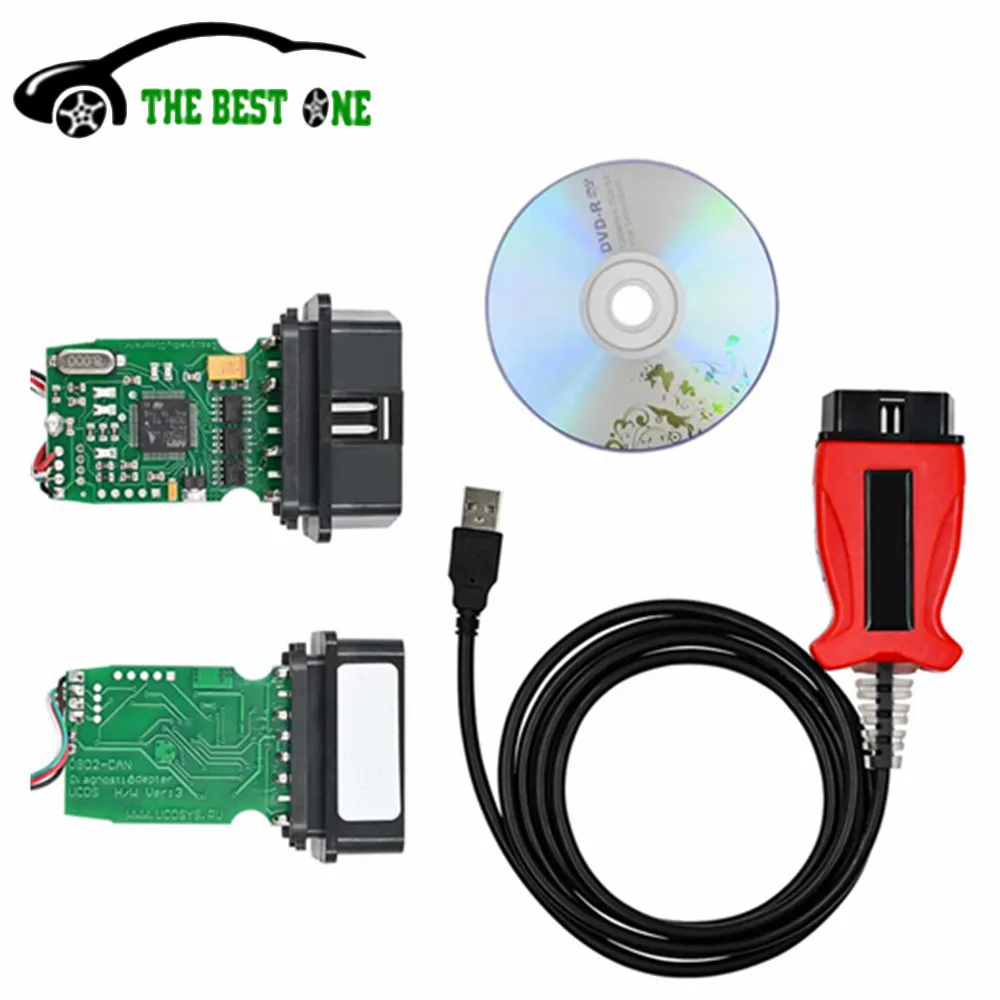 New V1.27.001 UCDS Pro For Ford With 35 Tokens Full Functions UCDS For Ford Cars until 2017 OBD2 Scanner Diagnostic Cable