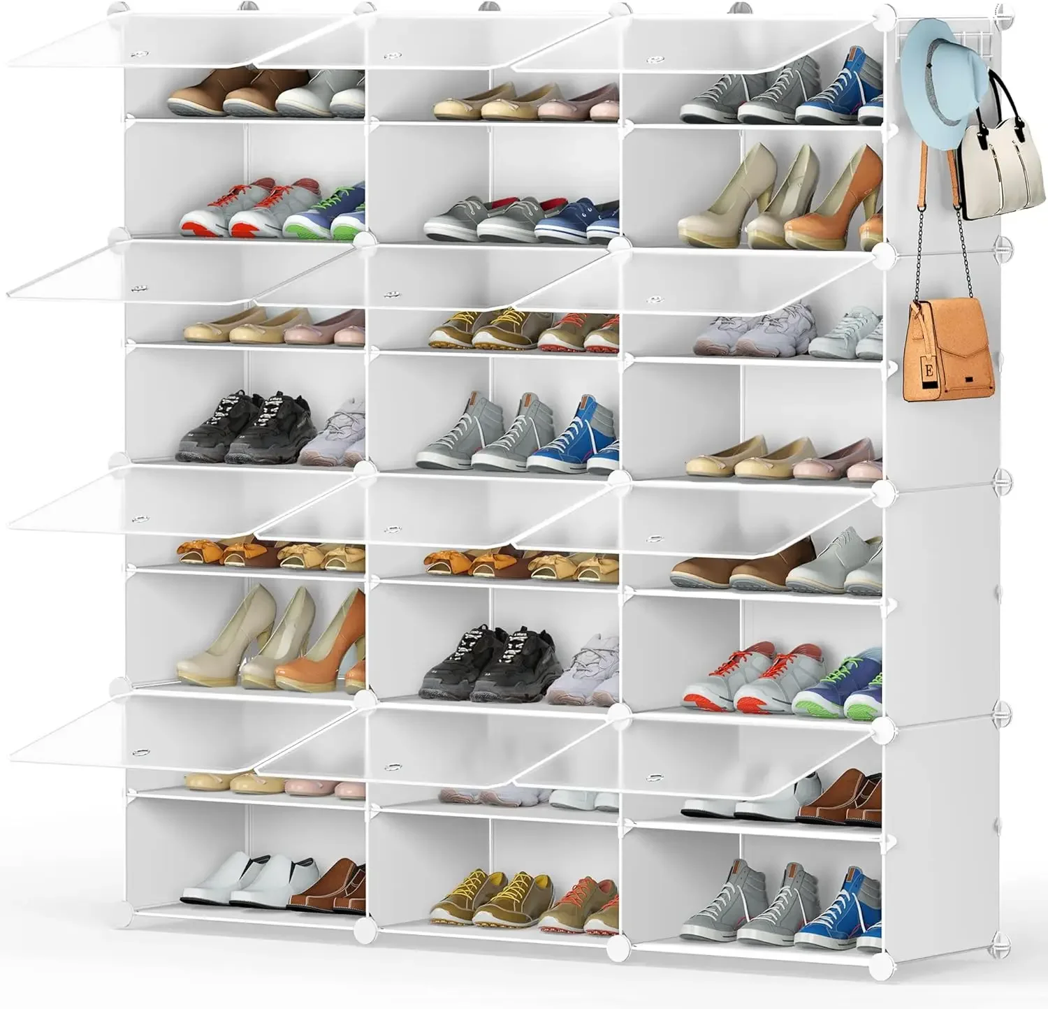 

NEW Shoe Storage, 8-Tier Shoe Rack Organizer for Closet 48 Pair Shoes Shelf Cabinet for Entryway, Bedroom and Hallway USA