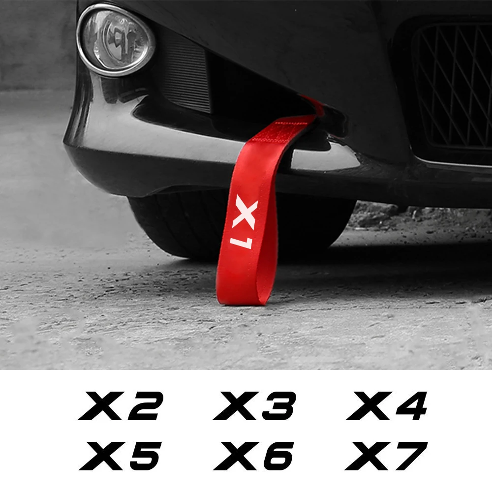 Car Grille Inlet Decor Strap For BMW X5 E70 E53 F15 X1 E84 F49 X7 V8 X2 F39 X3 E83 X6 E71 E72 X4 xdrive Accessories Bumper Decor