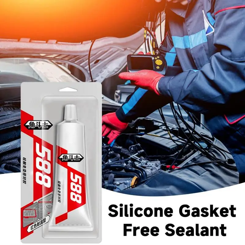 

Copper RTV Silicone Gasket Maker High Strength Flange Sealing 85g High-Temperature Silicone Sealant For Automotive Motorbike