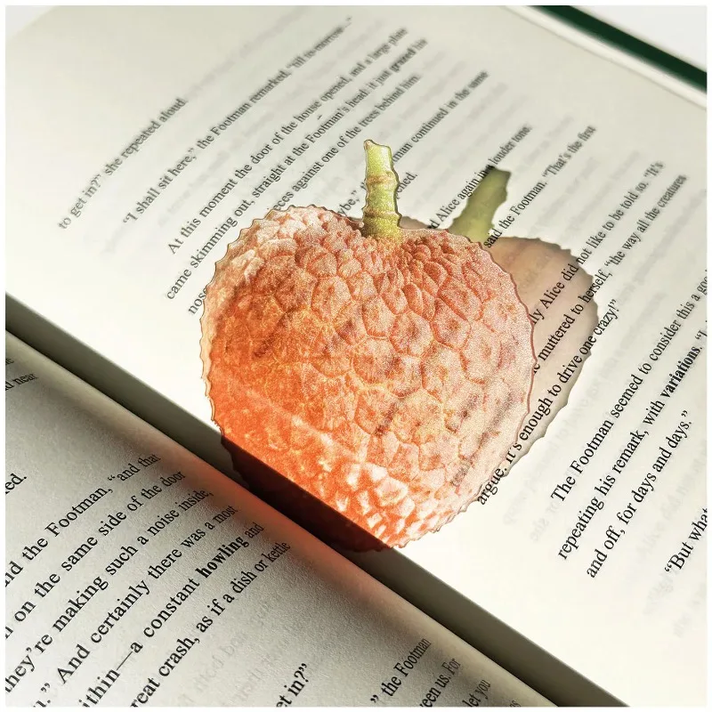 Simulation Fruit Reading Bookmark Desktop Decor Eye-Catching Stationery Collection Birthday Gift Idea