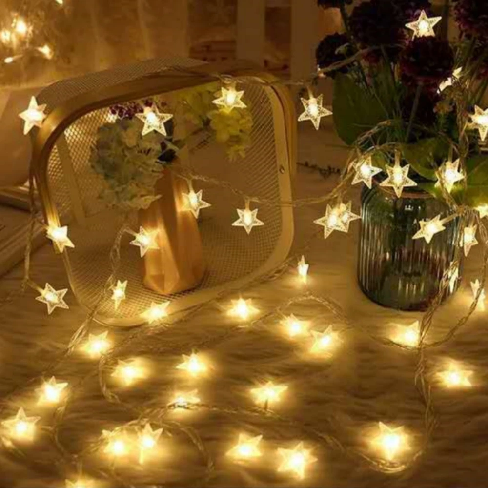 Outdoor Camping Festival Decoration Light String LED Star Light String Girl's Bedroom Full of Sky Stars Atmosphere Light