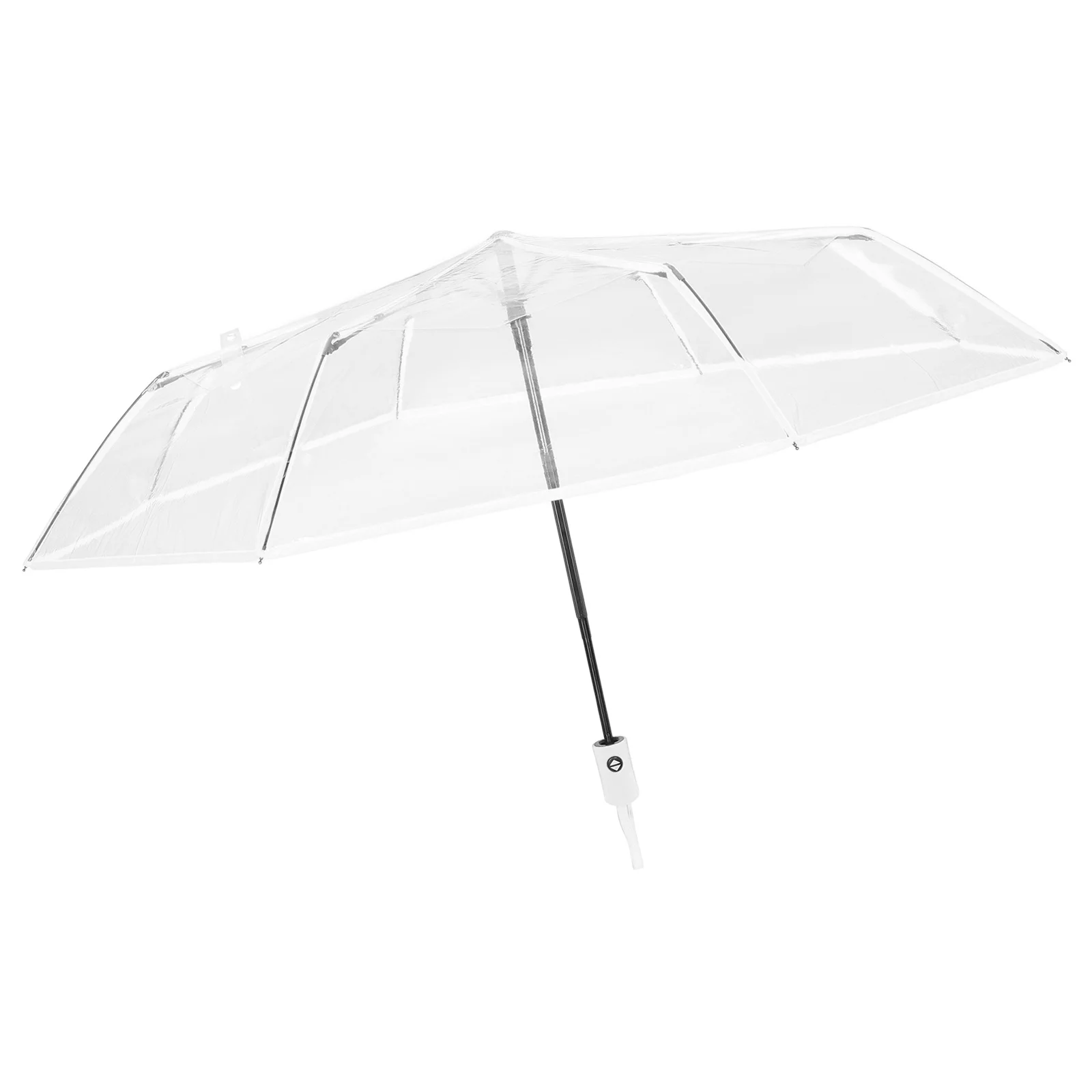 

Clear Travel Automatic Folding Transparent Compact Lightweight Rain Umbrella Portable Windproof Foldable Umbrella For Women Mini