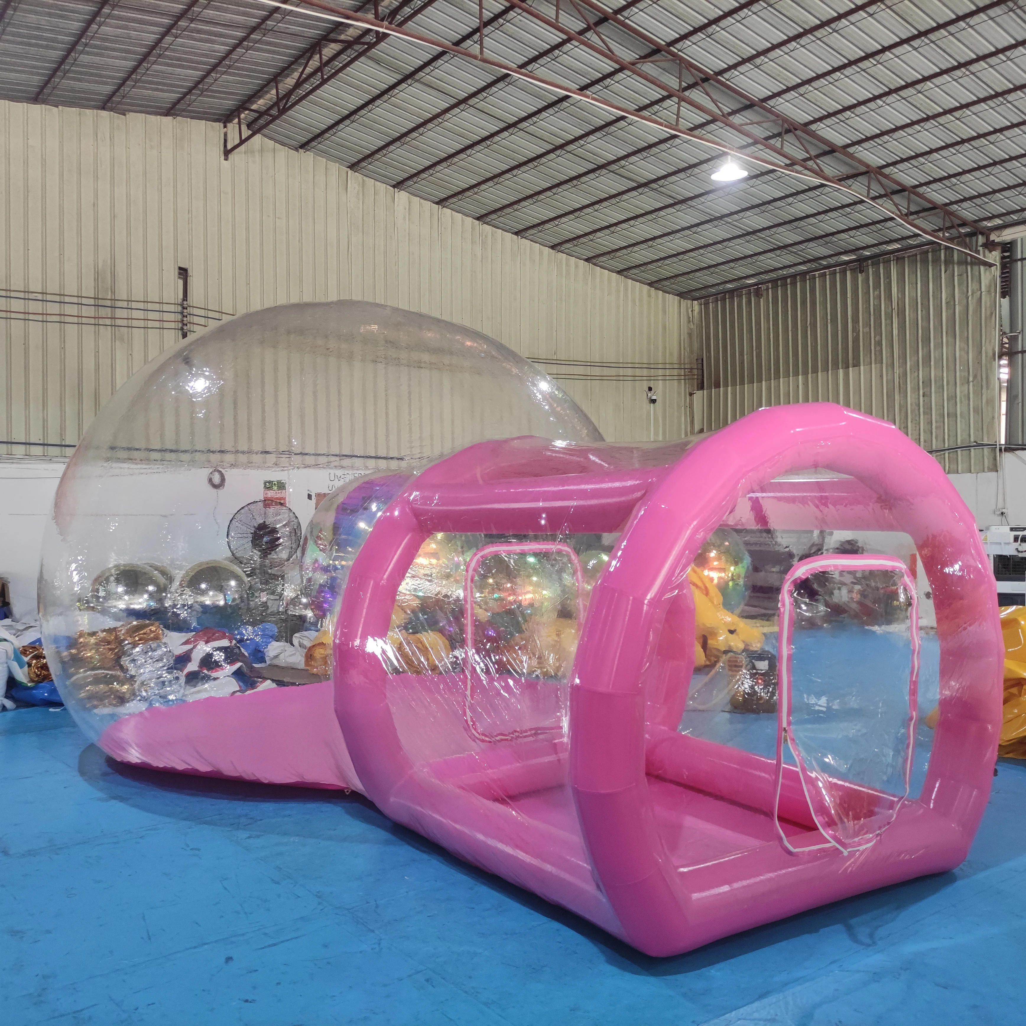 Maison à bulles colorée gonflable de qualité commerciale, tente à bulles gonflable