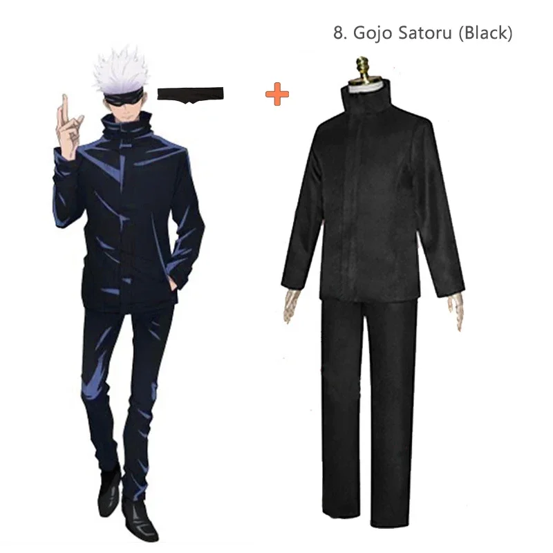 Anime Jujutsu Kaisen Cosplay Costume Gojo Satoru Suit Yuji Itadori Megumi Fushiguro Uniform Nobara Kugisaki Outfit