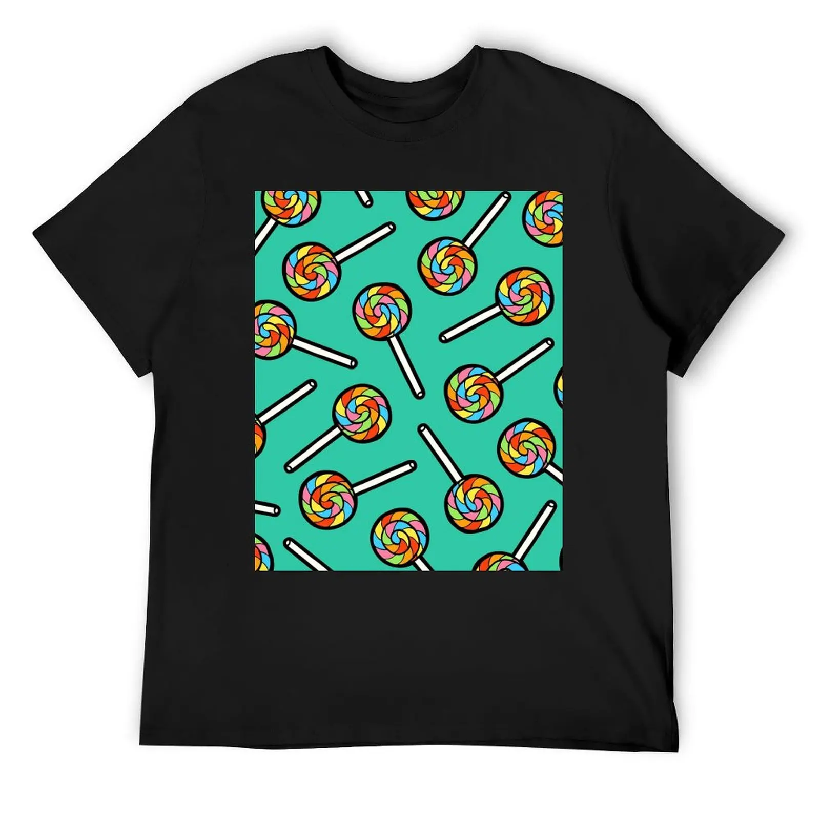 Rainbow Lollipop Pattern T-Shirt