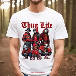 Modern Thug Life Horror Movie T Shirt Killer Scary Halloween SweaT Friend Retro Party long or short sleeves