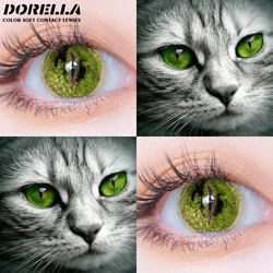 D'ORELLA 1pair Color Contact Lenses for Eyes Cosmetic Contacts Cosplay Contact Lens Colored Pupils for Eyes Anime Lenses Yearly