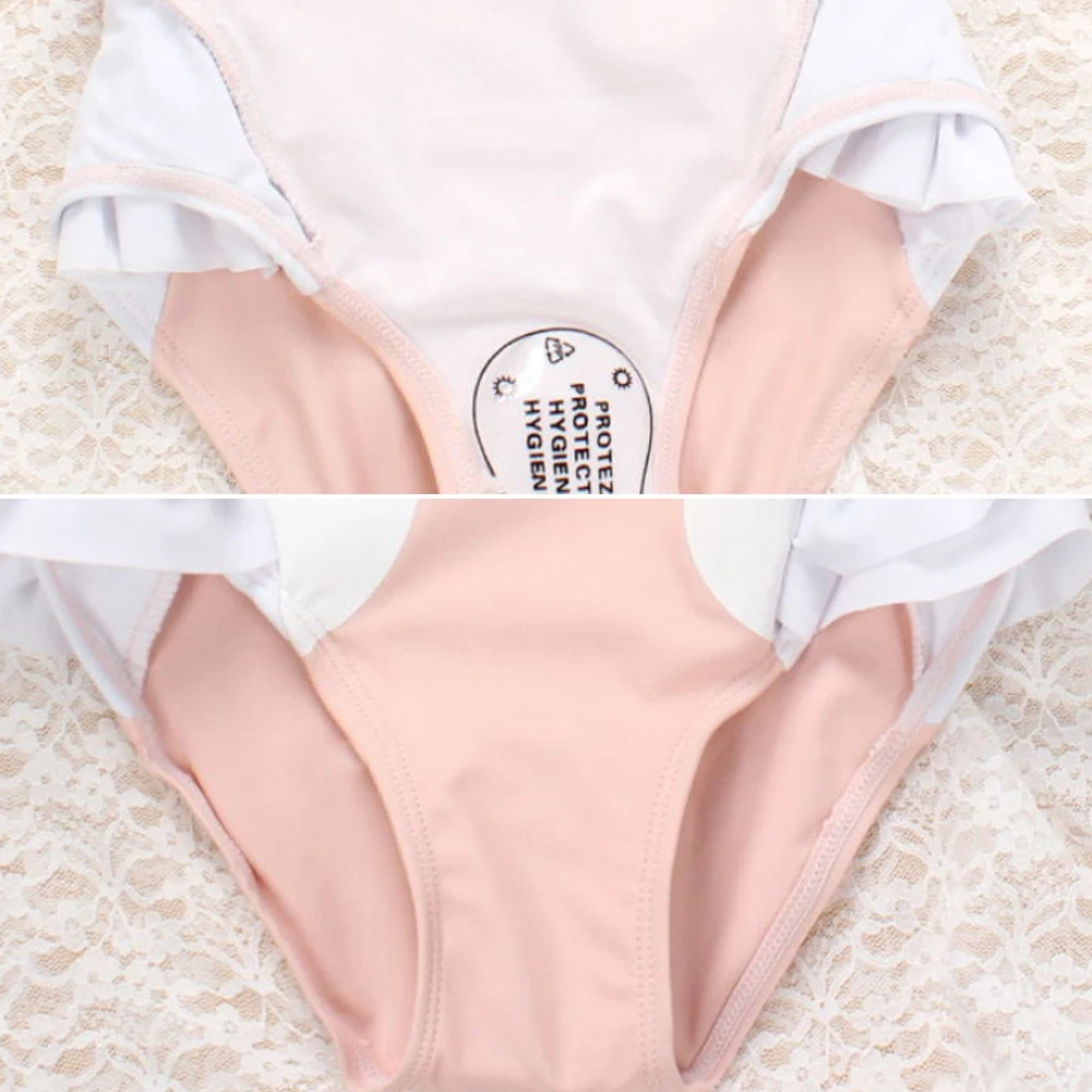 Bikini per bambini bikini di un pezzo costumi da bagno stampati con cigno costumi da bagno per neonate costumi da bagno per bambini costume da bagno