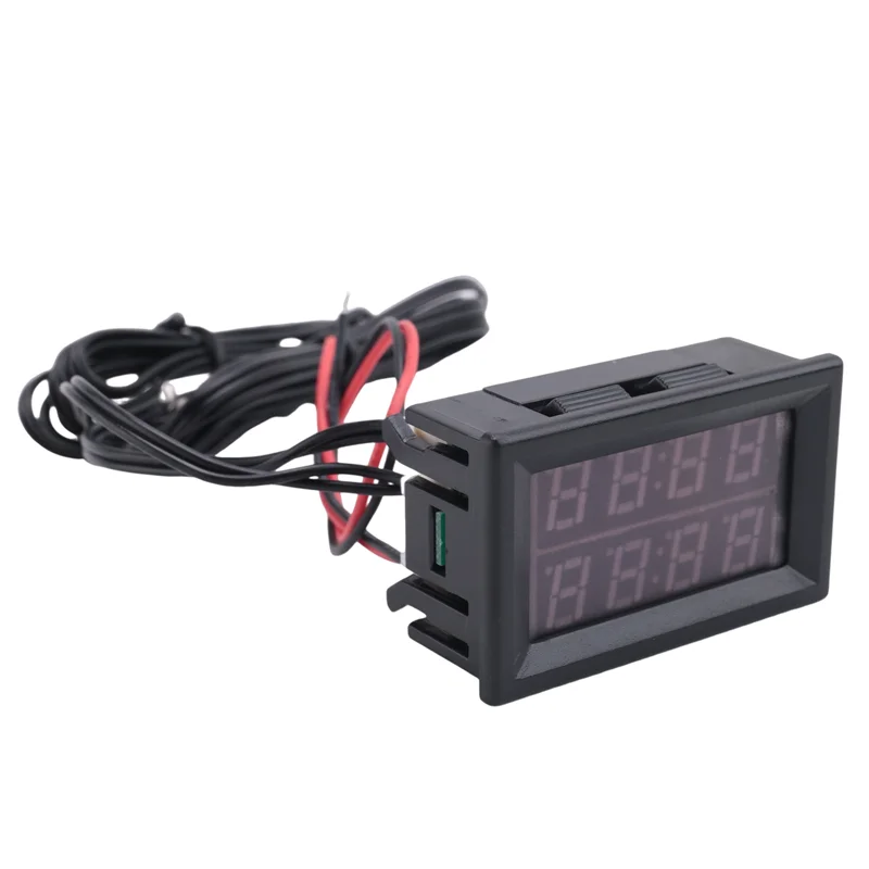 (Guaranteed) Dual Red LED Digital Display Thermometer Waterproof Temperature Sensor 0.56 Inch