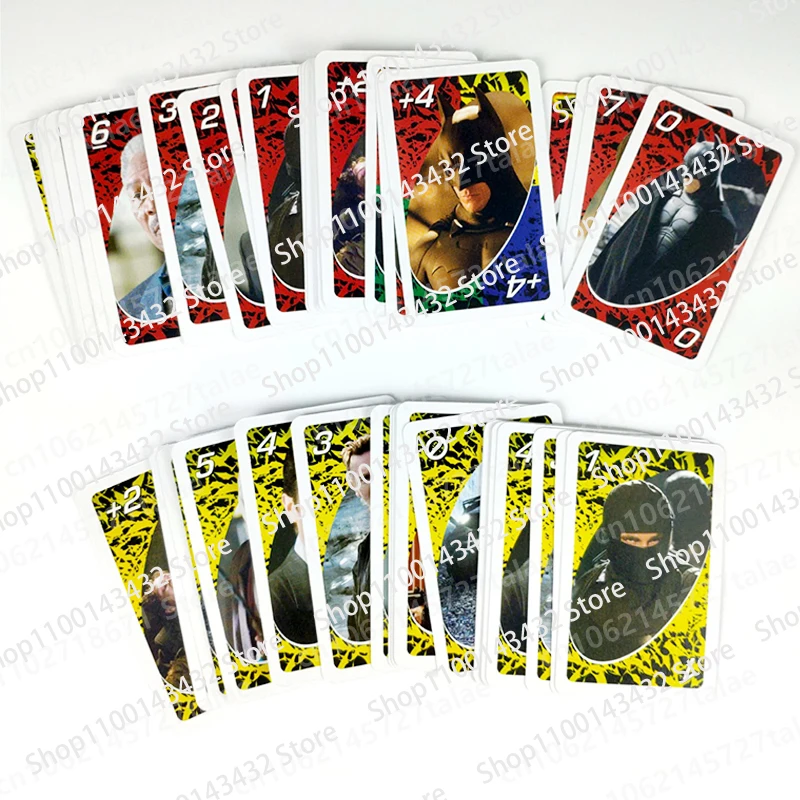 Mattel Games UNO Bats-Mans 가족 재미있는 엔터테인먼트 보드 게임, 재미있는 카드 놀이 상자, 우노 카드 게임, 소년 소녀 선물
