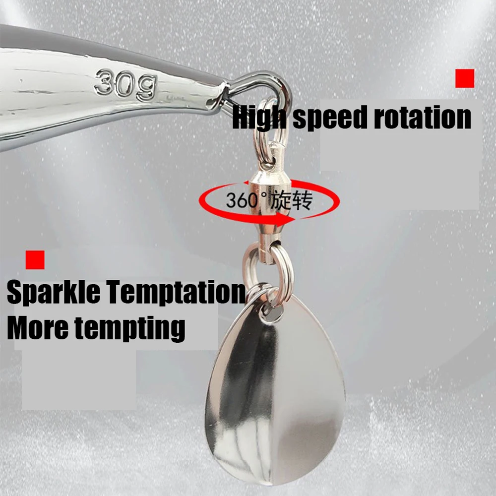 5 جرام-30 جرام الفضة معدن الصيد إغراء المعادن القفز السحر البحر باس الماكريل النهاش يلقي باس بايك ترو الطعم البحر الصيد معالجة #2