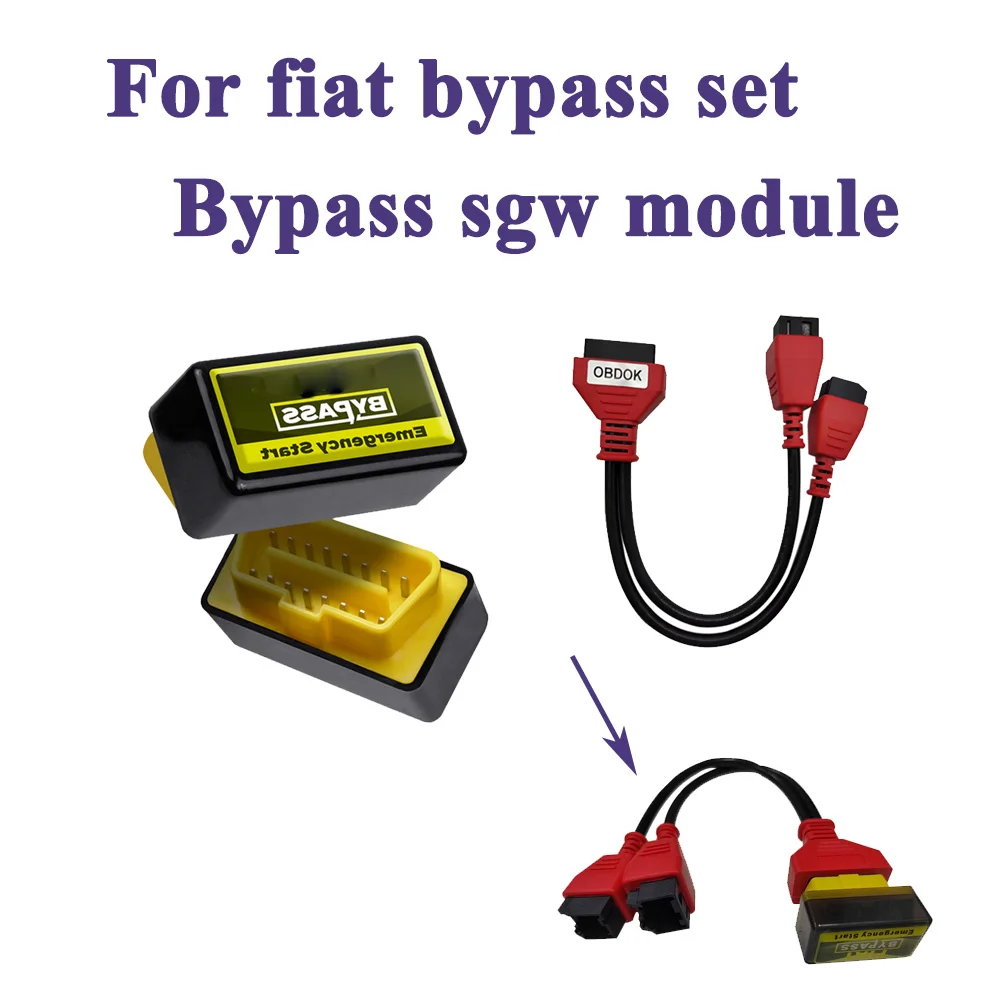 

For FIAT Bypass Emergency Start Device OBD2 12 + 8 SGW Adapter Set for Bypass Security Gateway Module - Plug and Start