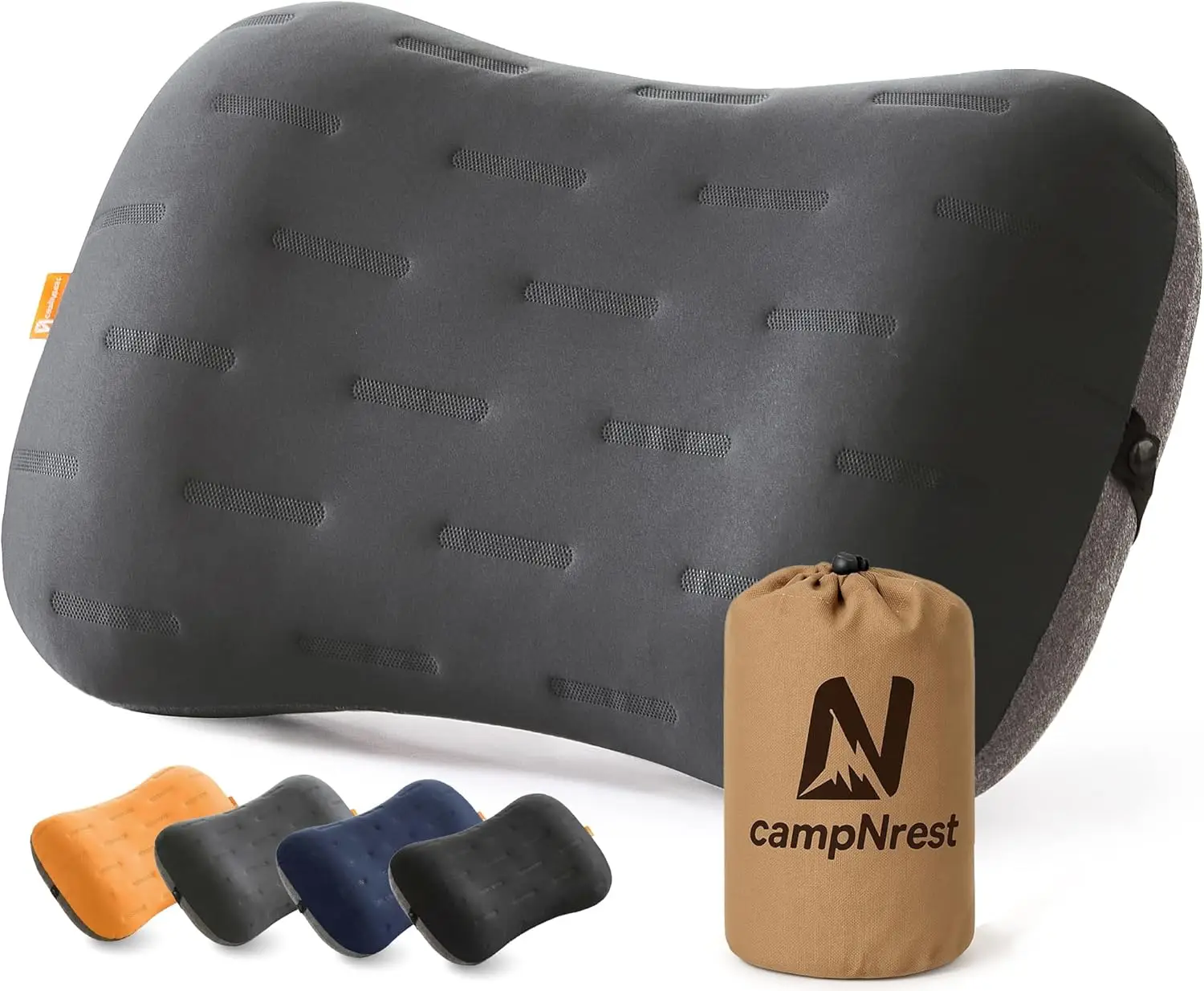 

Inflatable Camping Pillow, Ultralight Compact Air Pillow for Travel Backpacking Hiking, Ergonomic Neck Support with Removable