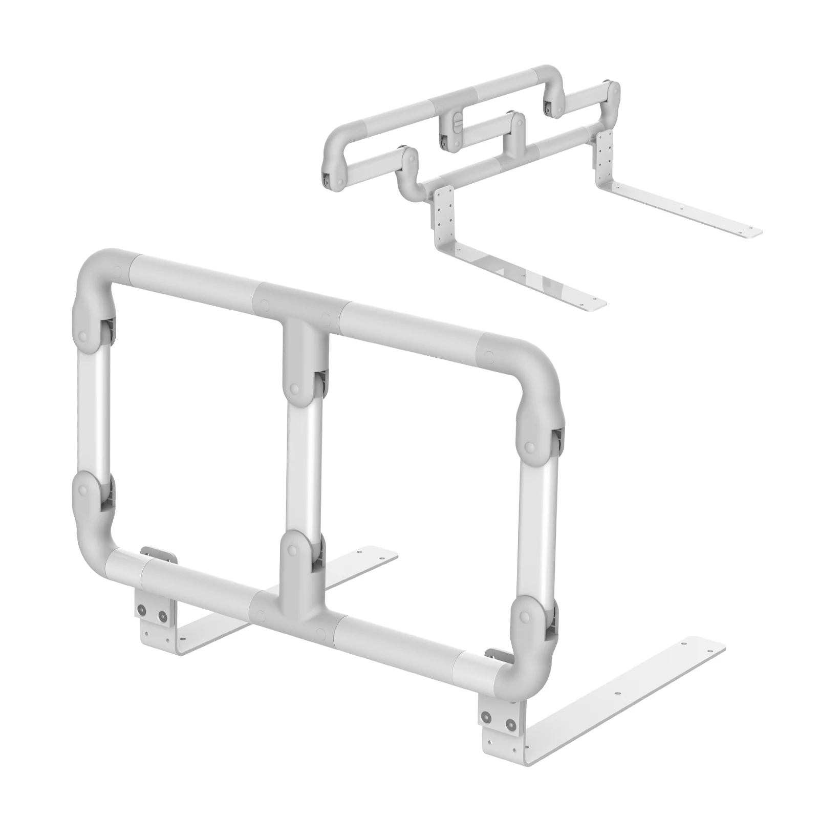 

Adjustable Senior Bed Rail and Bed Assist Grab Bar for Elderly Adults with Organizer Pouch, Black
