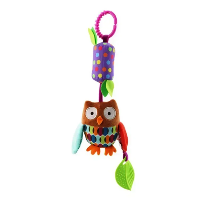 New Baby Rattles Mobiles Cartoon Animal Infant Toddler Toys Stroller Bed Hanging Crib Hanging Bell Toys for 0-12 Months