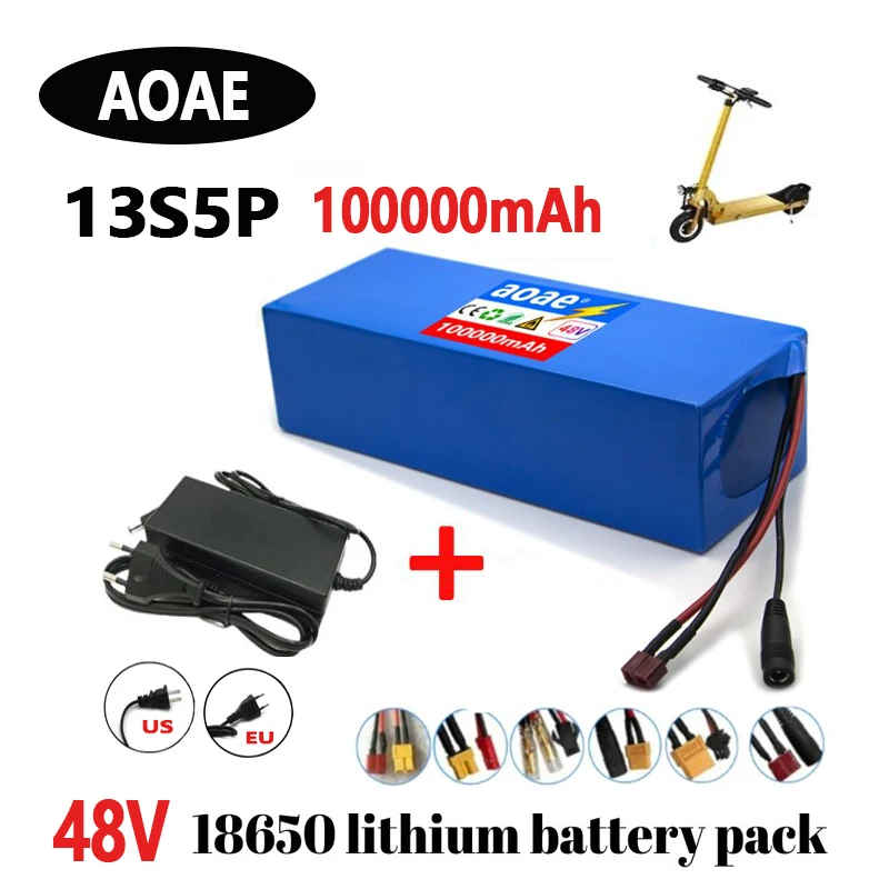 48V 13S5P 18650 Lithium Battery Pack 1500W electric bicycle battery electric scooter Built in 30A BMS +Air transport