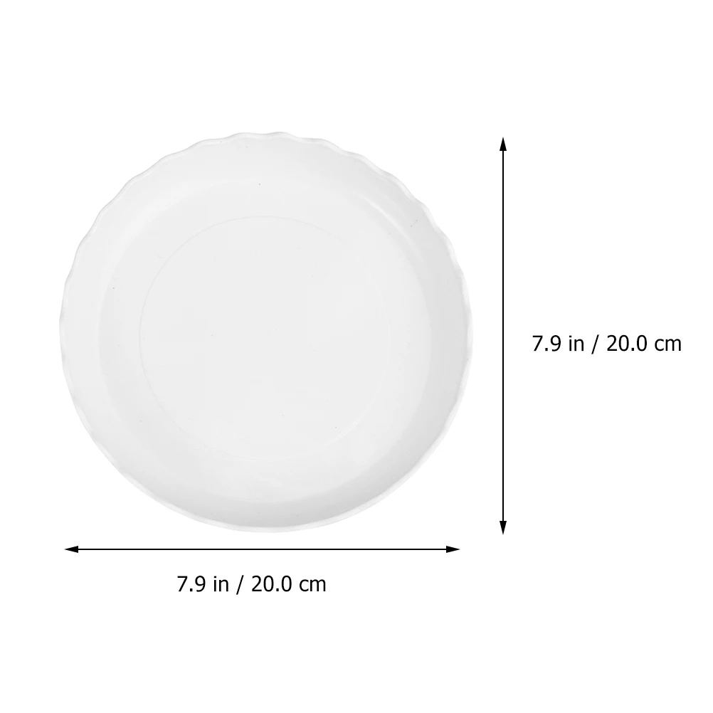 

20 Pcs Plastic Planter Tray Durable Multipurpose Pots Base Saucer Flowerpot Transparent Round Gardening Supplies