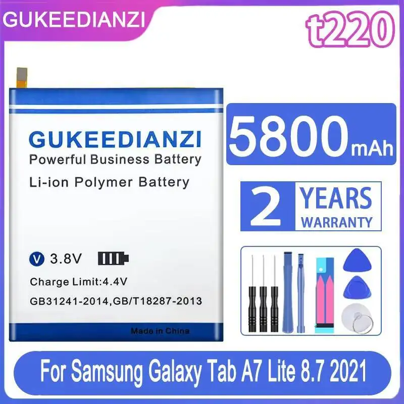 

5800mAh Battery for Samsung Galaxy Tab A7 Lite 8.7 2021 SM-T225N SM-T225C SM-T220 SM-T225 HQ-3565N - Reliable Replacement