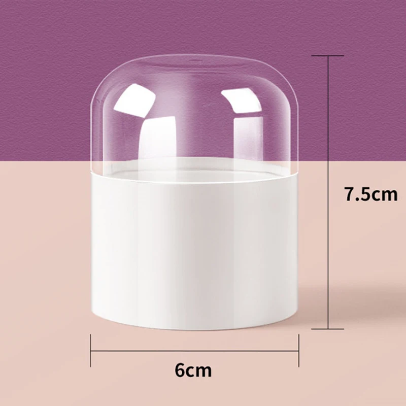 Empty Transparent Puffs Drying Box Storage Case Portable Sponge Stand Cosmetic Egg Shaped Rack Makeup Blender Puff Holder